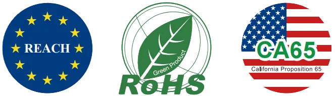 Certificación ISO 9001 y FSC® Conformidad con REACH y CA65