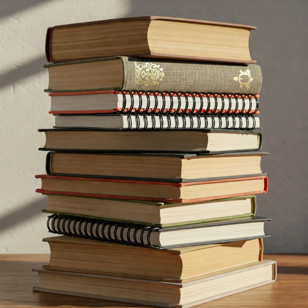 Example Of Book With Different Binding Types.