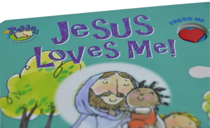 Livro Acabamento com glitter para crianças