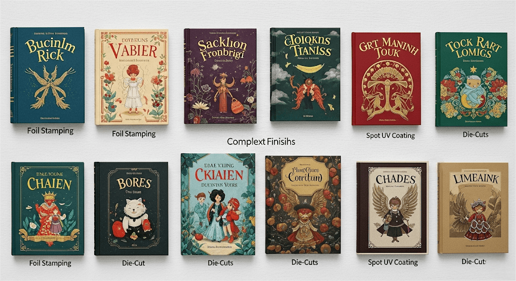 Una colección de libros infantiles de alta calidad con acabados complejos como láminas y troquelados