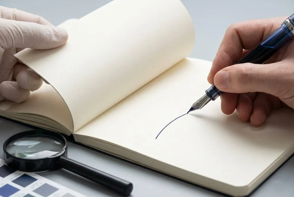 Fountain Pen Ink Ghosting And Bleed Through Audit On 100gsm Acid Free Paper.