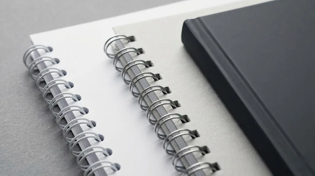 Un chef de projet chinois et un client occidental discutent d'échantillons de reliure et de papier dans un bureau professionnel. Un chef de projet chinois et un client occidental discutant d'échantillons de reliure et de papier dans un bureau professionnel.