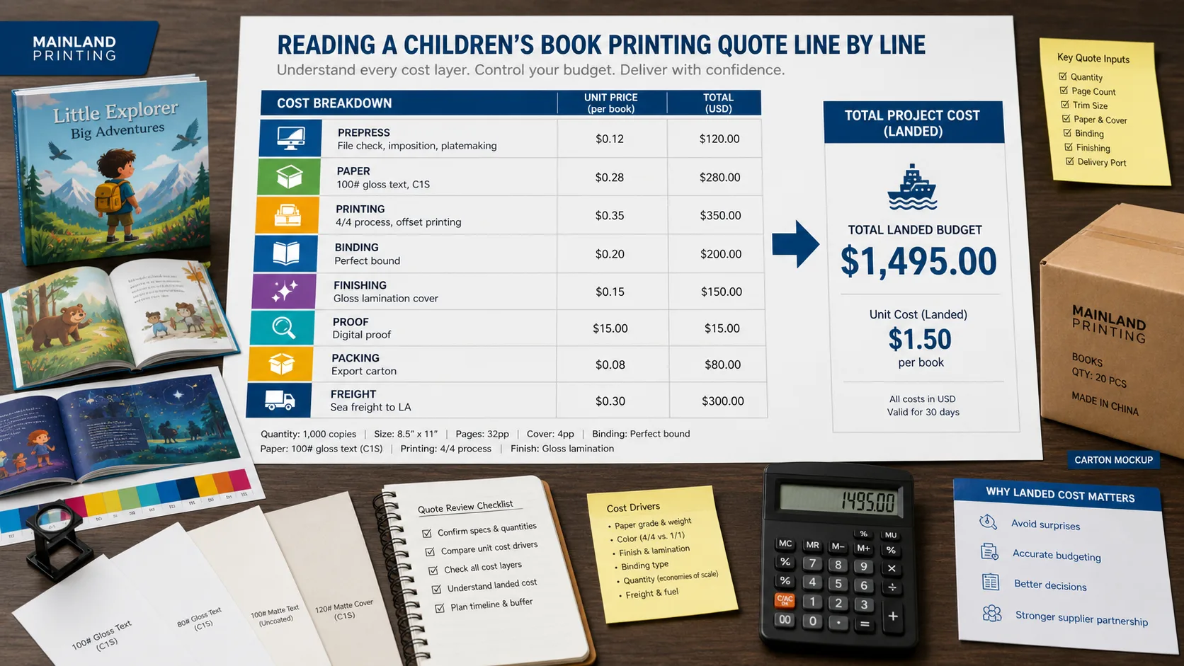 childrens book printing quote cost breakdown children's book printing quote cost breakdown