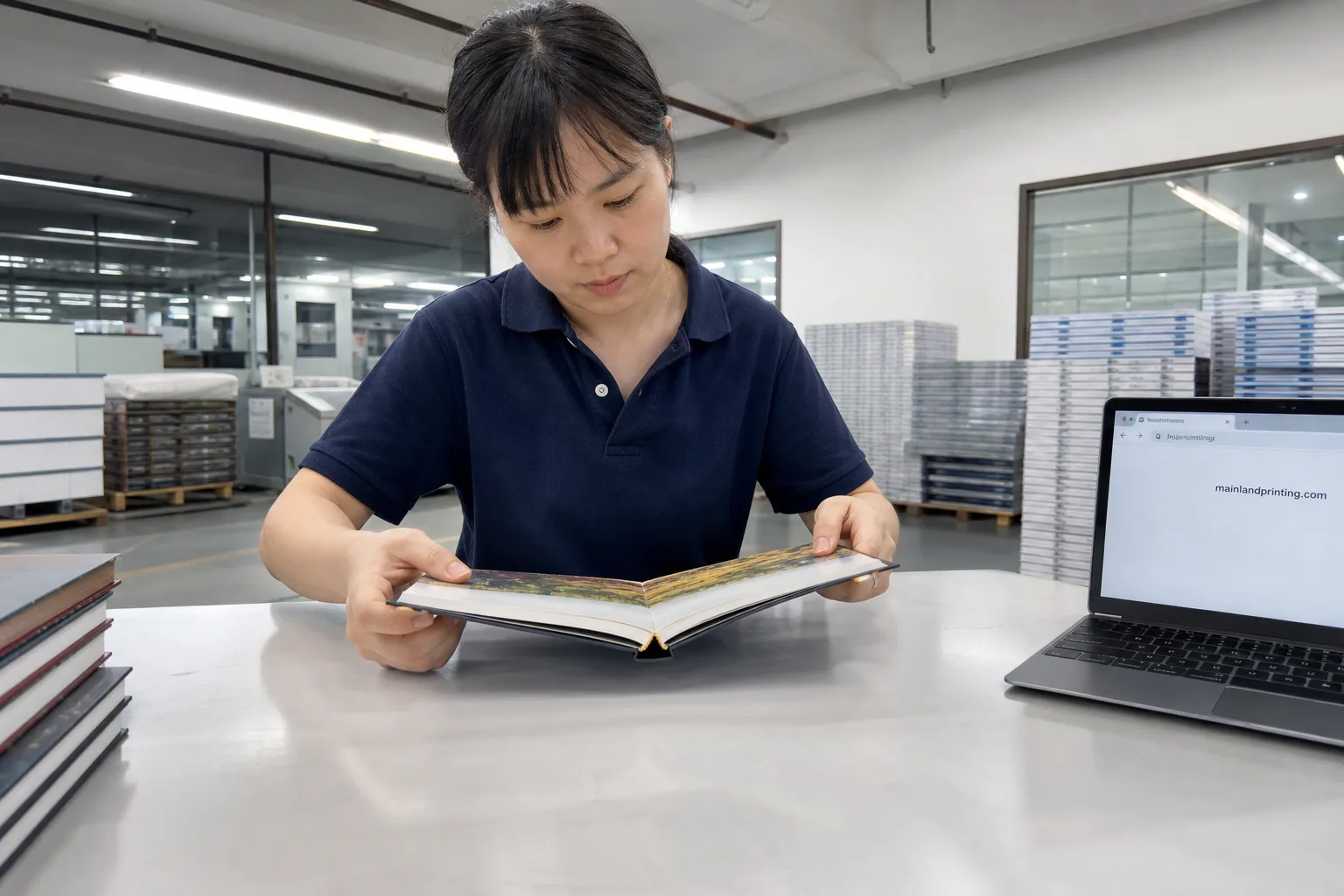 Chinese Qc Flex Tests Hardcover Sample Open Angle