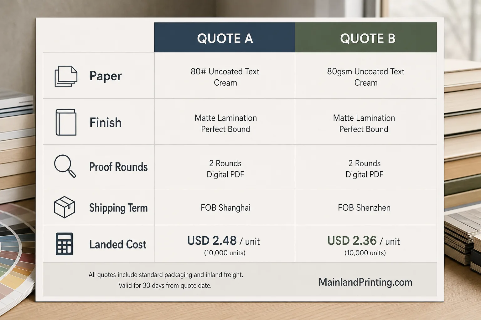 normalizing two book printing quotes side by side Normalizing Two Book Printing Quotes Side By Side