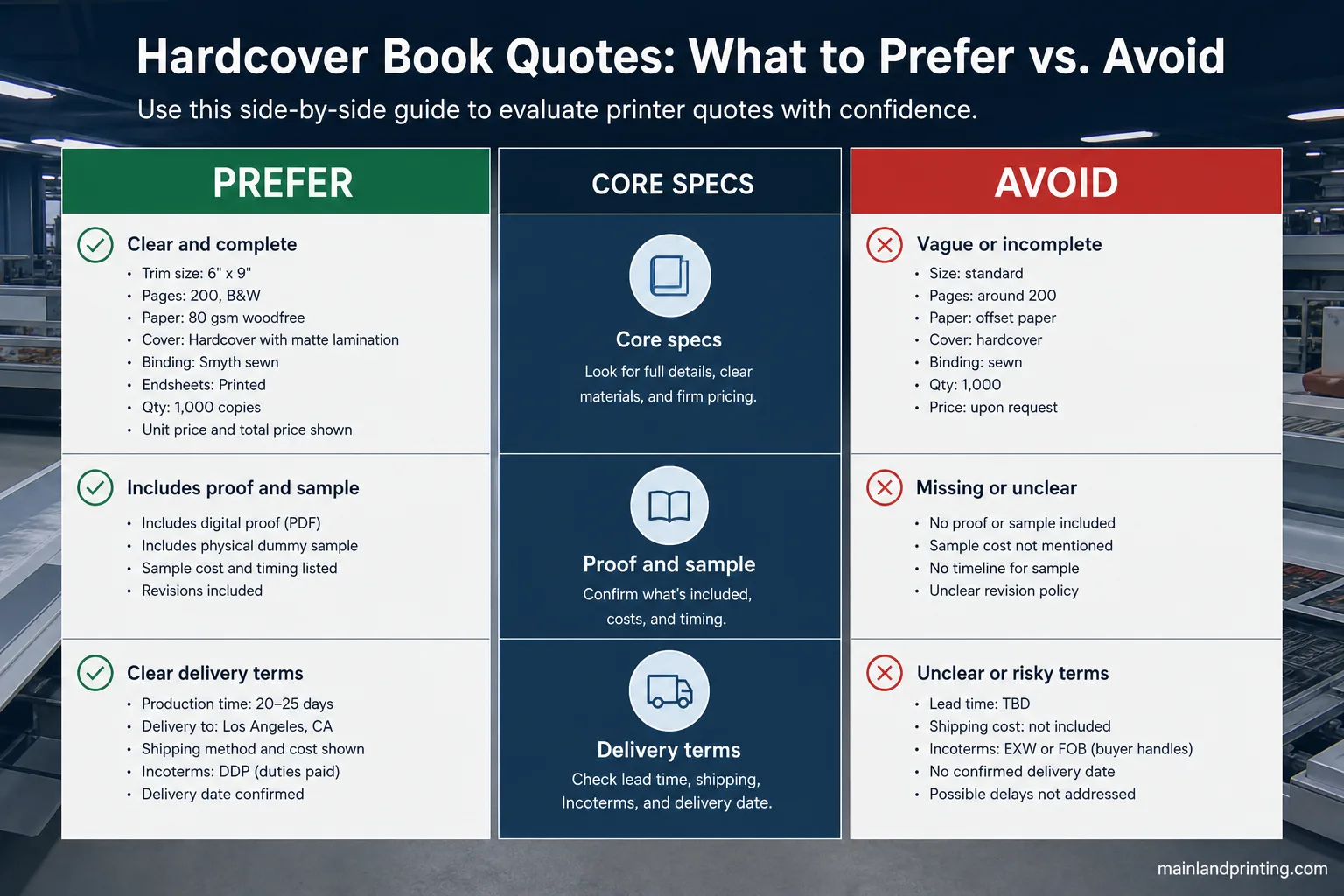 prefer avoid hardcover quote line board Prefer Avoid Hardcover Quote Line Board