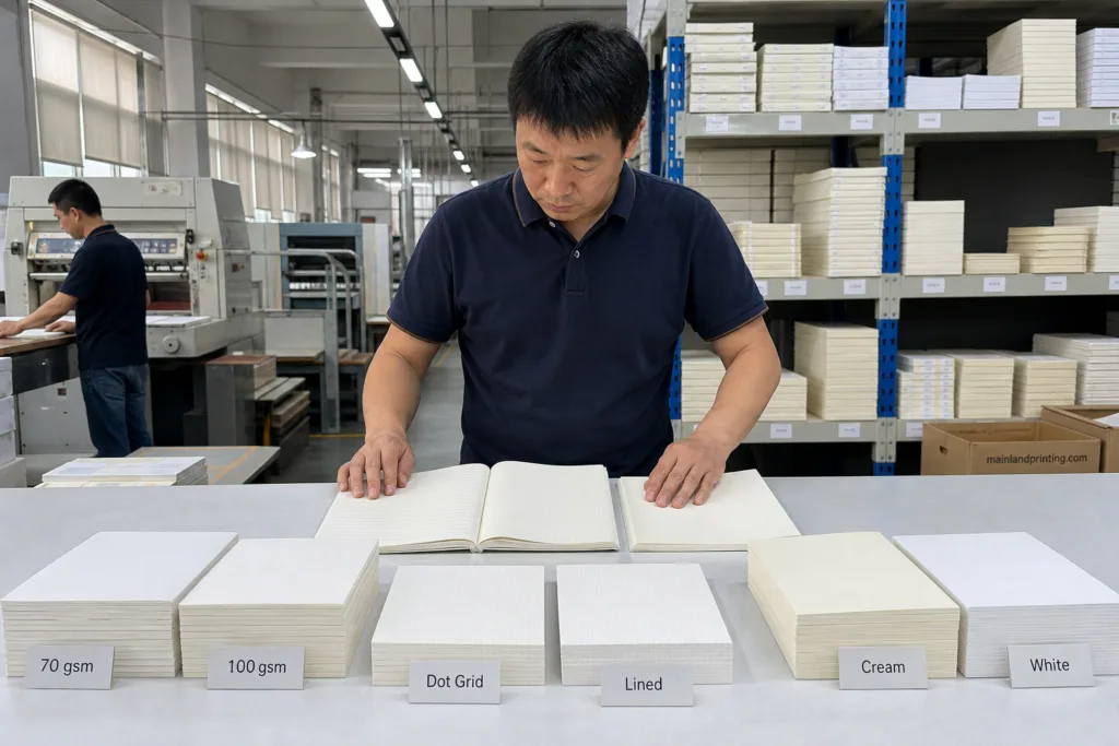 How to Choose Paper for Custom Notebooks by Writing Use