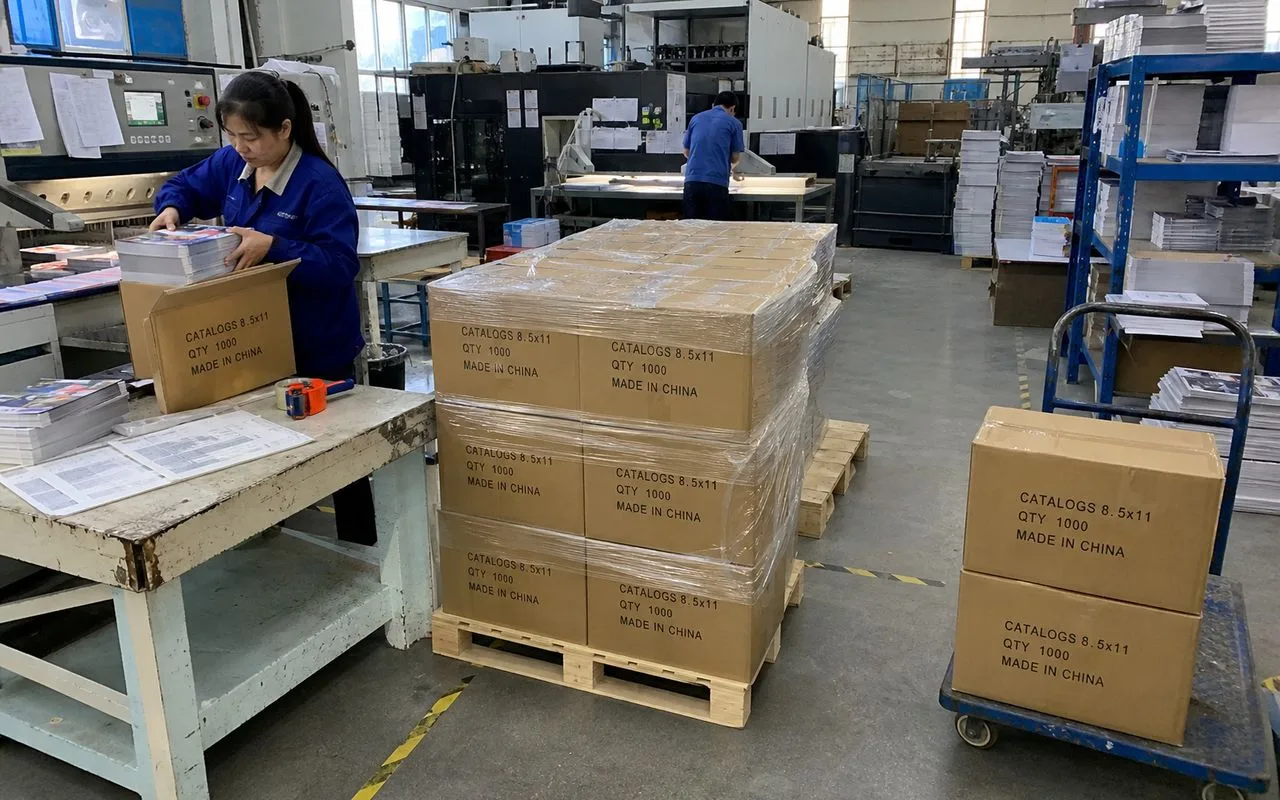 bulk booklets cartons pallet export