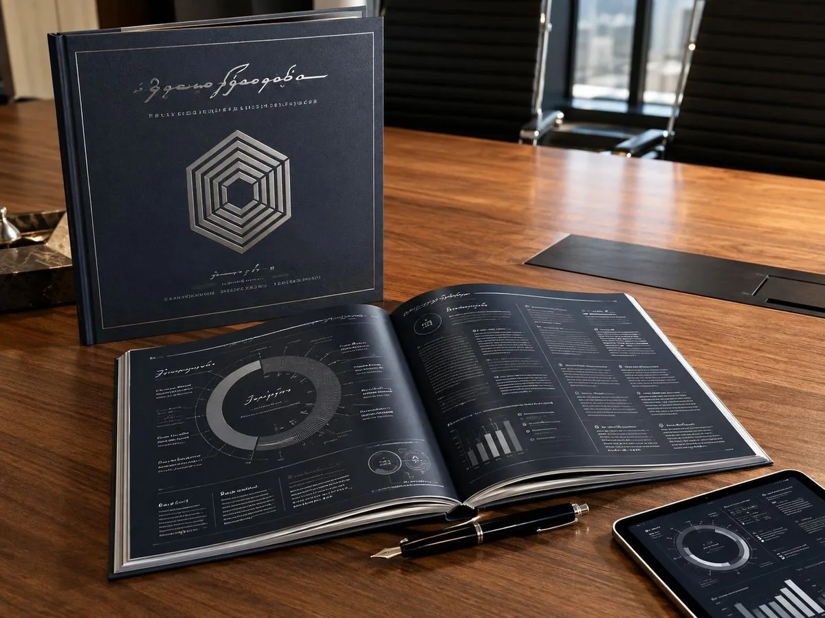 Corporate annual magazine printing