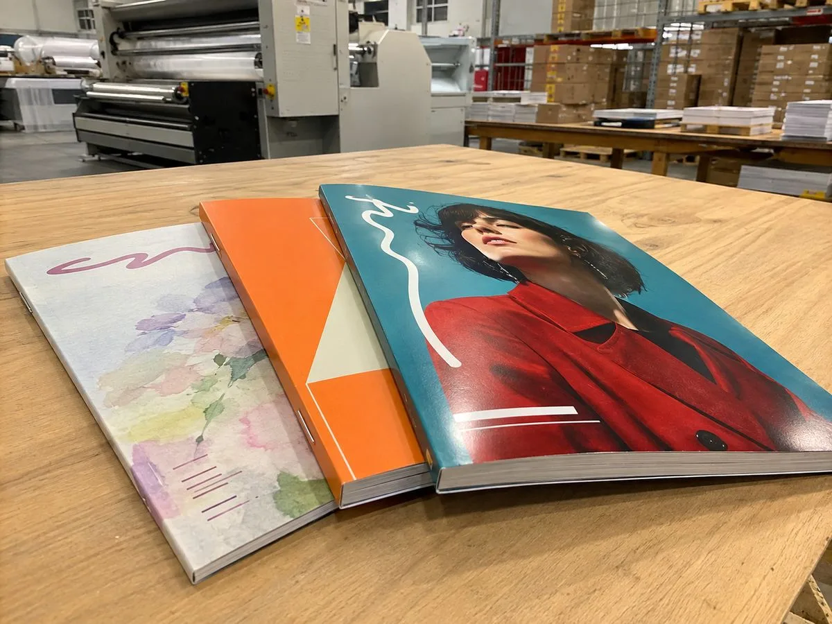 Custom magazine printing hero stack