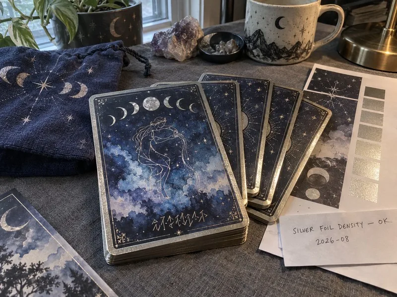 Custom oracle cards celestial deck printing