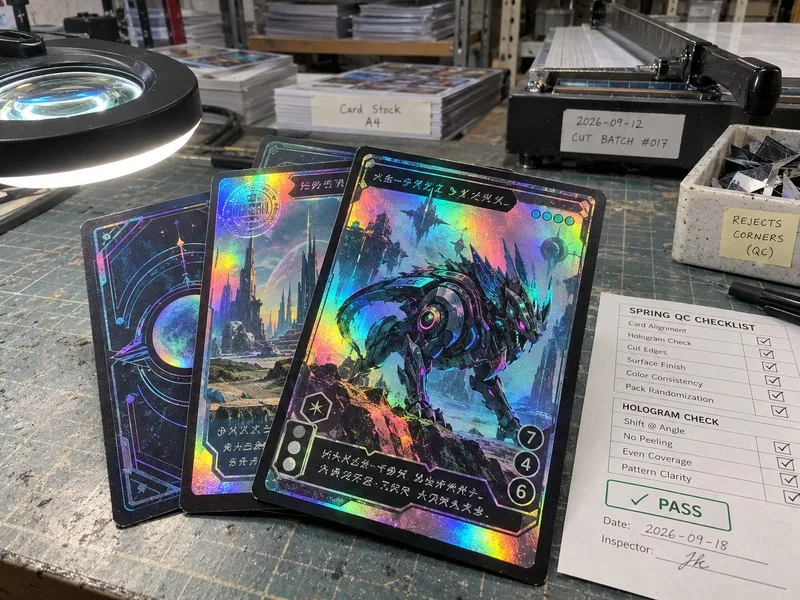 Custom trading cards holographic foil TCG