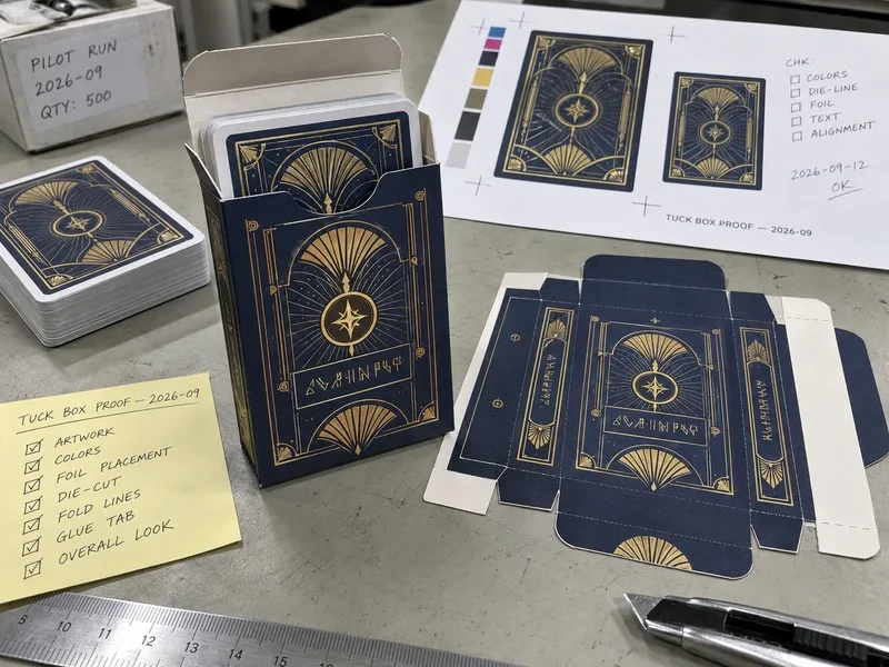 Custom tuck box playing cards packaging