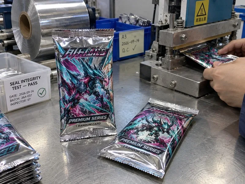 Foil booster pack TCG packaging