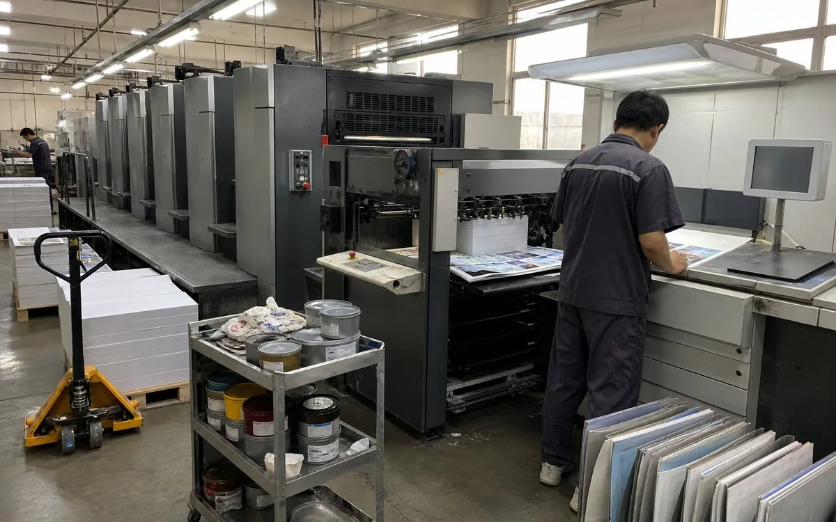 heidelberg offset press printing booklet sheets