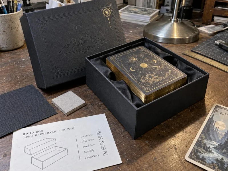 Rigid box card deck collector packaging