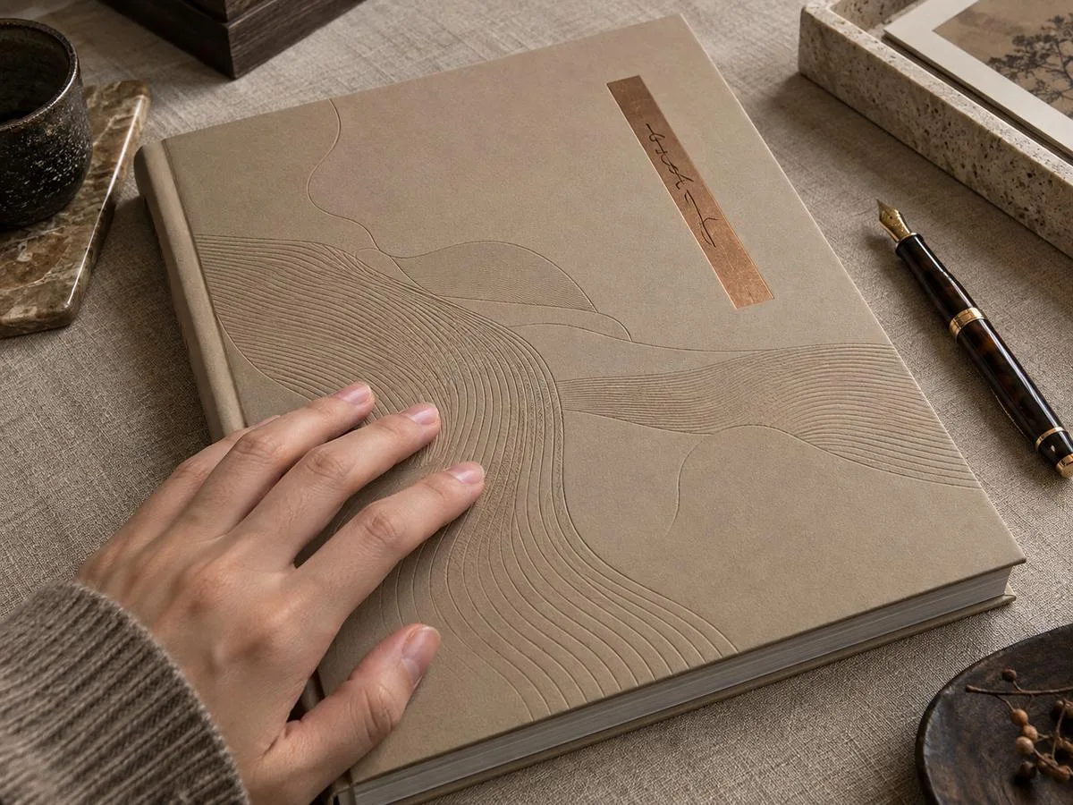 Soft touch catalog cover lamination
