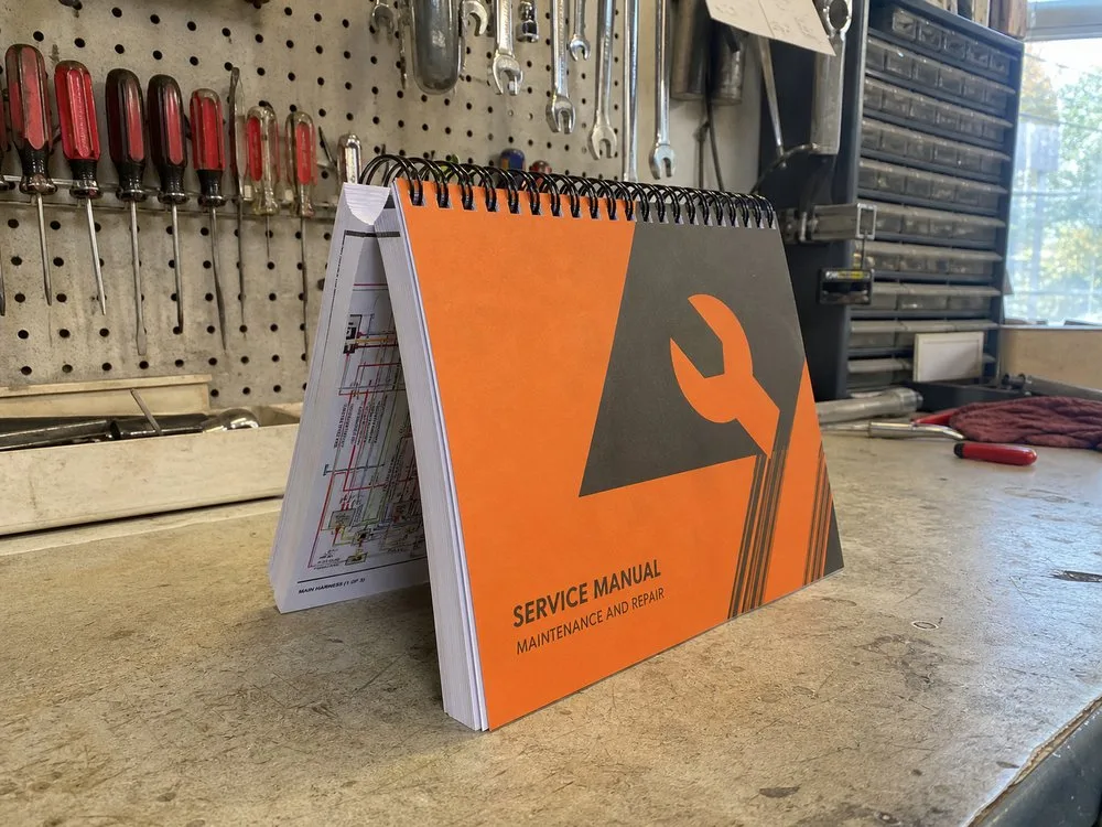 spiral bound workbook coil flat rotation