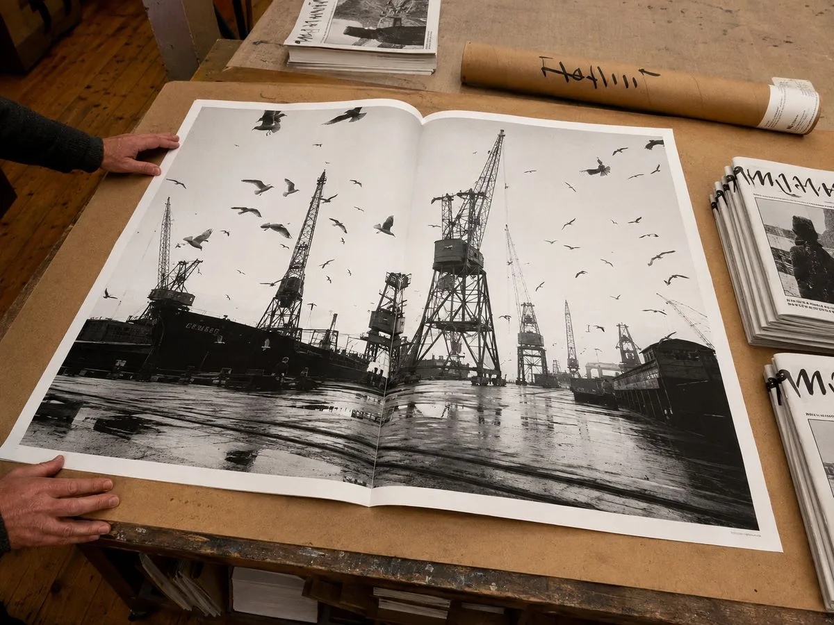 Tabloid magazine printing size