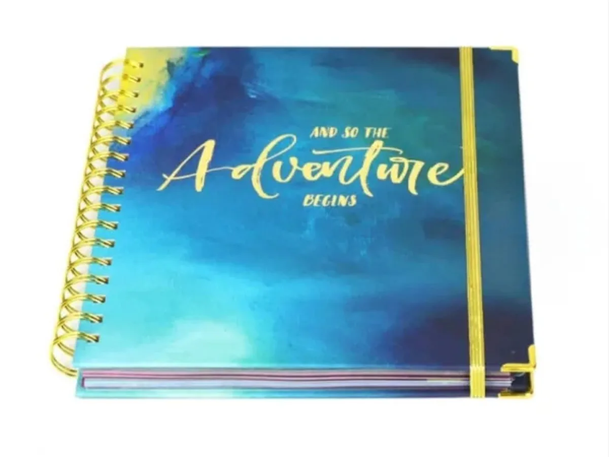 wire-o bound notebook with double loop binding
