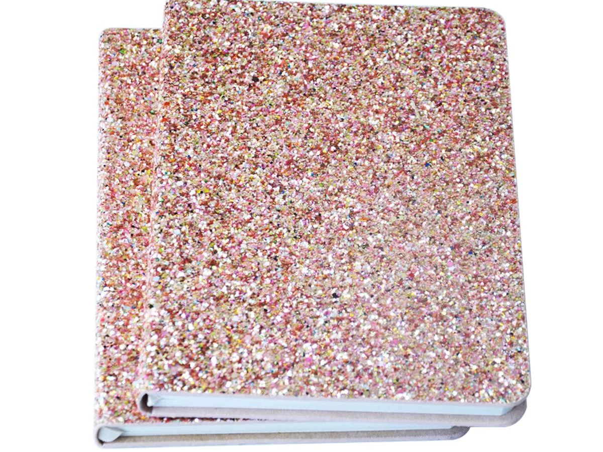 glitter cover notebooks
